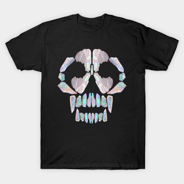 Aurora Crystal Skull T-Shirt by CatAstropheBoxes